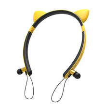 Load image into Gallery viewer, New Bluetooth Headphones Cartoon Cat Ear Design Girl Magnetic